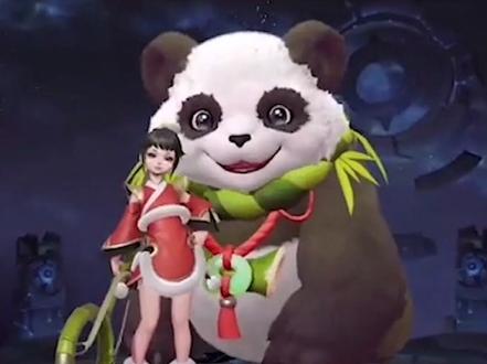 #超轻粘土捏#王者荣耀阿古朵伴生皮肤熊猫少女!软乎乎的胖达太可爱啦 @抖音小助手