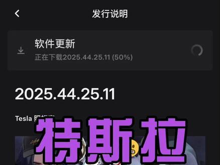 特斯拉沉浸式OTA更新 2025.44.25.11 OTA一镜到底,新手小白必看 #特斯拉OTA #更新系统 #沉浸式 #特斯拉更新 #开拍即新年
