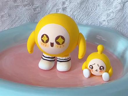 黄色蛋仔教程#手工diy #超轻粘土 #手工 #教程 #蛋仔派对