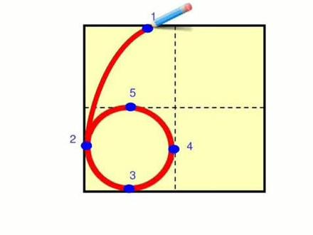 幼儿数字6的正确写法田字格