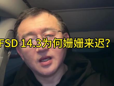 FSD 14.3为何姗姗来迟? #特斯拉 #fsd