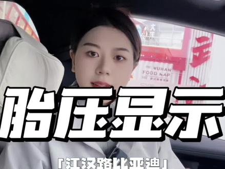 比亚迪全系车型胎压该如何显示在行车仪表上呢?#比亚迪 #汽车 #新能源 #带你懂车#武汉驰恒辉迪