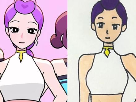 猎魔女团走模特 #简笔画 #猎魔女团 #恶魔男团 #露米 #佐伊