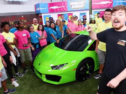 手放兰博基尼上坚持最久,跑车就归你 #野兽先生 #Mrbeast