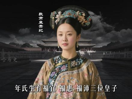 清朝家族背景最强大的5位妃子#历史 #清朝