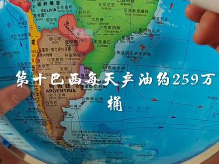 全球石油产量和储量国家#地理 #地球 #涨知识 #地球仪 #知识分享, 排名