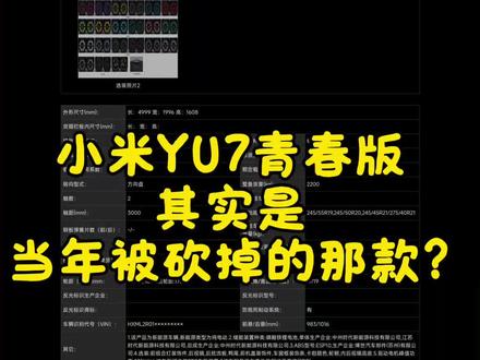 小米YU7青春版其实雷总早就提过,你们还记得么?
#小米汽车 #小米YU7 #新车抢先看
