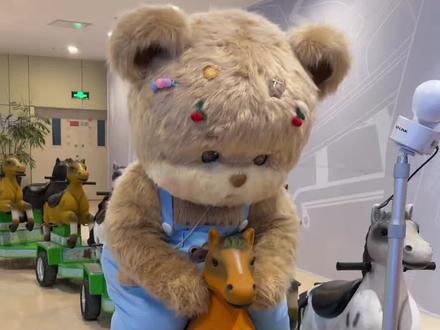 周末快乐哦小宝! #暴暴熊#也太可爱了吧 #毛绒玩偶