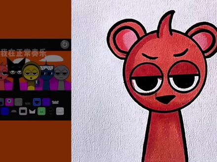 喜欢奏乐的节奏盒子们。 #简笔画