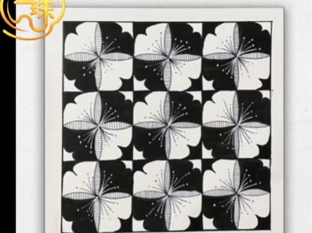 第215幅,一张超美的“地板砖”#绘画过程分享