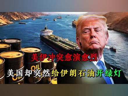 美伊冲突愈演愈烈,美国却突然给伊朗石油开绿灯 #美国vs伊朗 #石油 #霍尔木兹海峡 #国际关系 #特朗普