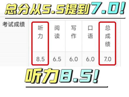 兰州大象雅思又出分啦!听力8.5,总分7.0! #兰州雅思 #兰州托福 #出国留学 #成人英语 #兰州英语培训机构 #兰州碧桂园英语培训 #兰州剑桥英语培训 #KET #PET #雅思 #托福 #兰州英语 #兰州英语老师 #英语老师 #少儿英语 #英语启蒙 #雅思听力 #雅思阅读 #雅思写作 #雅思口语 #兰州英语培训 #兰州英语培训机构推荐 #兰州英语培训机构哪家好 #兰州学英语多少钱 #兰州哪里可以学英语 #兰州学英语可以干什么 #兰州学英语要多久 #兰州英语培训机构怎么选 #兰州英语要学些什么 #兰州学英语的就业前景怎么样 #兰州靠谱英语培训机构 #英语培训 #零基础英语培训 #成人英语培训 #商务英语培训 #英语口语培训 #商务英语 #职场英语 #英语听力 #外贸英语 #雅思培训 #托福培训 #英语写作 #英语四六级 #英语三级 #小托福