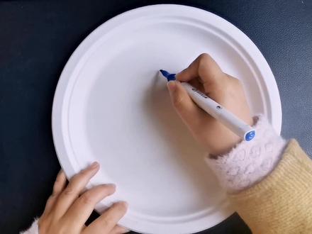 #解压禅绕画 #创意美术 漂亮的盘子画