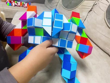 #百变魔尺 自制铠甲拼装机器人 #小朋友玩具