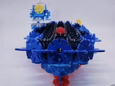 雪花片攻略 辽宁号航母第二集 中段船体 五星难度##雪花片 #手工 #航空母舰