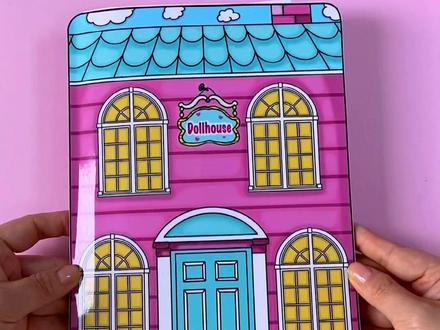 自制熊猫之家换装过家家玩具书 洗澡做饭安静书#手工制作#自制玩具书#抖音商城低价秒杀