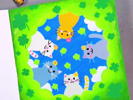 春天里的小动物创意画,简单易学,有趣。#快来看我画的简笔画