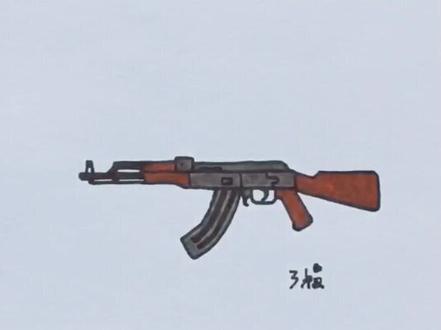#手绘 #吃鸡 用这支四倍压枪无压力的同学请出门左转找三叔领赞!