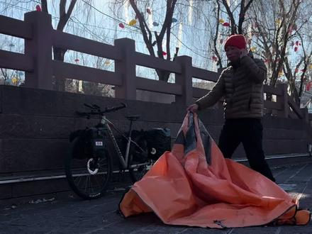 《中国大环线》第584期-河北承德避暑山庄冬季露营感受还不错,就是霜有点多!今天恰逢冬至大家一定要吃水饺!明天继续出发,目标北京!因为热爱 所以坚持#邯郸 #因为热爱所以坚持 #骑行中国 #旅行 #河北