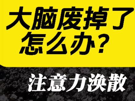 分享三个调整状态的方法#反应迟钝#记忆力差#注意力不集中#冥想#now冥想