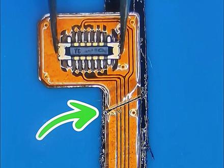 维修断裂指纹传感器排线 我的日常快修分享之维修断裂的指纹传感器排线#电烙铁的妙用 #焊接技术 #电烙铁 #焊接技巧