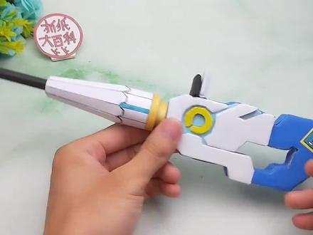 用纸板做喜羊羊碧蓝战狙,插上卡片又好玩,家里小朋友看了抢着要