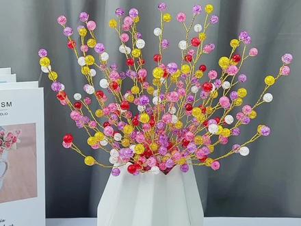 裂纹圆珠满天星教程来了,简单易学#手工diy #手工制作 #上热门