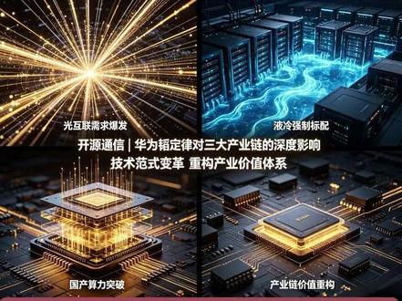 一个视频带你看懂华为提出的 "韬定律" 到底是什么?它将如何重塑光通信、液冷和国产 AI 算力三大产业的发展格局?#韬定律 #戴维斯双击 #中际旭创 #财经干货 #华工科技