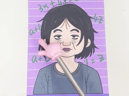 这爆改班主任换装贴纸本,太有意思了#手工diy #玩具 #儿童益智 #换装贴纸 #萌娃日常