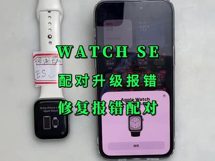 watch SE配对升级报错下载watchOS安装失败修复屏幕报错完美升级 #watch #抖音小助手 #更新
