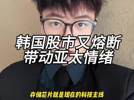 韩国股市周一开盘熔断~ 半导体概念股狂飙,SK海力士大涨10%,三星电子涨6.7%,股价同样刷新历史纪录#SK海力士三星双双大涨 #韩国股市大涨启动熔断机制 #干货分享 #股民 #年轻人
