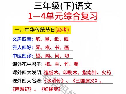 期中期末想要考好,基础知识一定要重视要很抓,可以给孩子准备#期末快速检测 地毯式排查全学期的知识漏洞,都是考试频繁出现的,一定要重点练习,争取考试不丢分#小学语文 #小学数学 #学霸秘籍 #三年级下册
