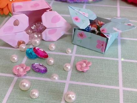 爱心纸盒折纸#收纳盒折纸 #折纸折纸折纸 #手工折纸 #折纸教程 #感谢抖音我要上热门 #折纸盒子手工 #创意折纸