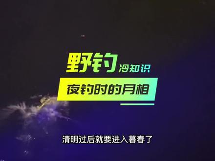 夜钓和月亮的关系#钓鱼