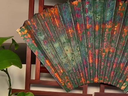 文玩折扇到底是16方好还是18方好#好物推荐🔥 #纯手工打造 #万物皆可盘 #玩啥我们都认真 #打开折扇的正确方法