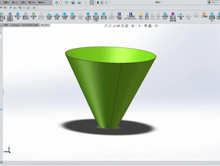 solidworks软件做 异形构建的展开下料很方便 这个是圆锥管的展开下料过程,直接出下料图。#钣金