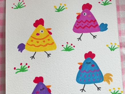 简单画彩色小鸡~#简笔画教程 #创意简笔画 #可爱简笔画 #跟着抖音学画画