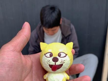 路边摊现场制作小柴犬,可可爱爱的 #手工diy