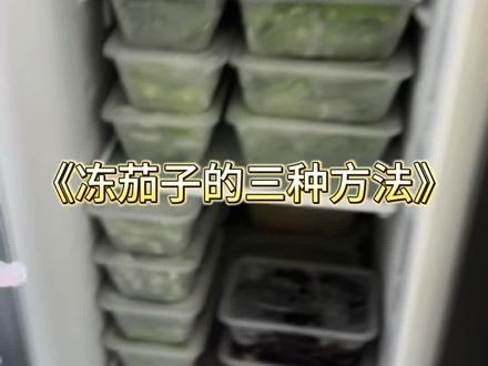 #用抖音记录农村真实生活 #自己种的纯天然的绿色蔬菜 #冻菜 这三种冻茄子方法我可都告诉你了。