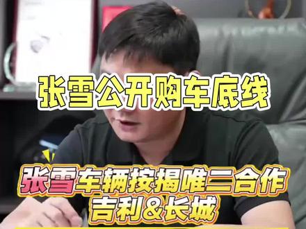 全网最良心车企,张雪又火了 #抖音汽车人创作计划 #张雪机车#长城汽车#吉利汽车