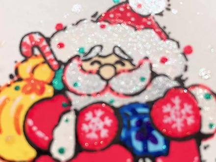 画一个会给我送礼物的老爷爷😍 #圣诞节 #手工 #画画 #圣诞老人 #治愈