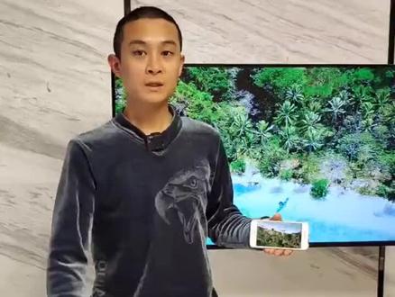 从米手机无线连接器同屏器投屏到电视神器显示器竖屏直播