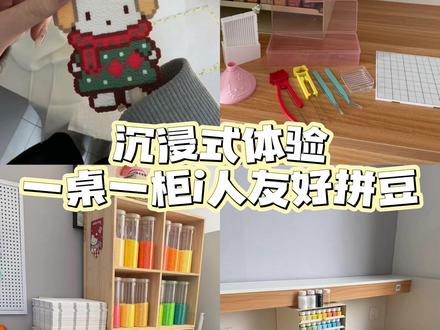 快来和主理人一起体验宽敞舒适的i人友好拼豆😍#拼豆 #天津拼豆 #DIY #收纳整理 #i人天堂