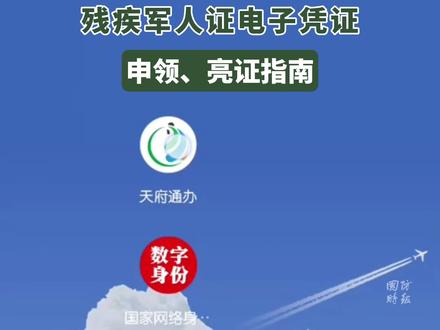 线上办理!残疾退役军人等四类人员,电子证照申领、亮证实用教程#四川退役军人 #残疾退役军人