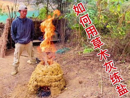 中国小伙尝试用草木灰盐,他能成功吗