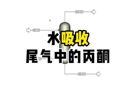 Aspen模拟:水吸收尾气里的丙酮 #化工 #aspen