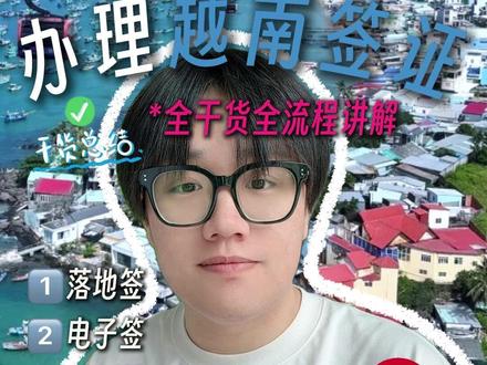 一次性讲明白越南签证申请+入境全流程! #越南签证 #另纸签证 #落地签 #电子签 #签证