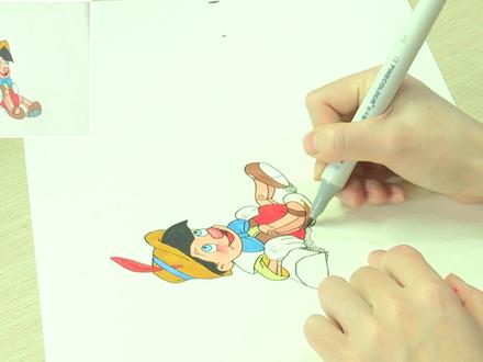 动漫课程教你画木偶奇遇记,画时代美术