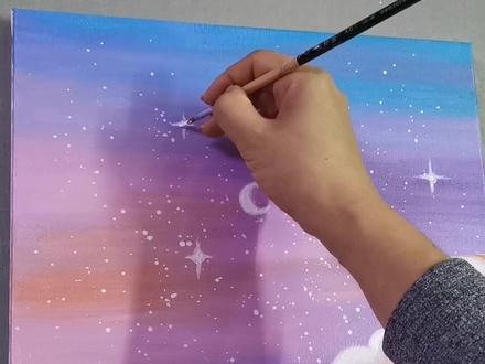 加油!耐心看完你就学到了!#零基础学画画 #丙烯画 #简单易学 #跟着抖音学画画 #一起学画画