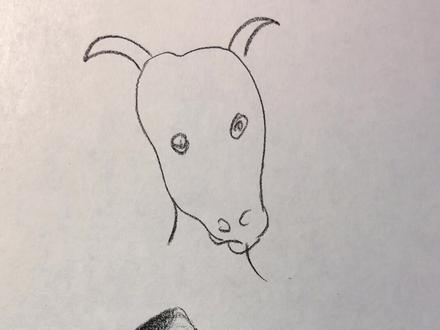 大家快来按照我的思路,一起画一个牛吧。#每日一画 @抖音小助手